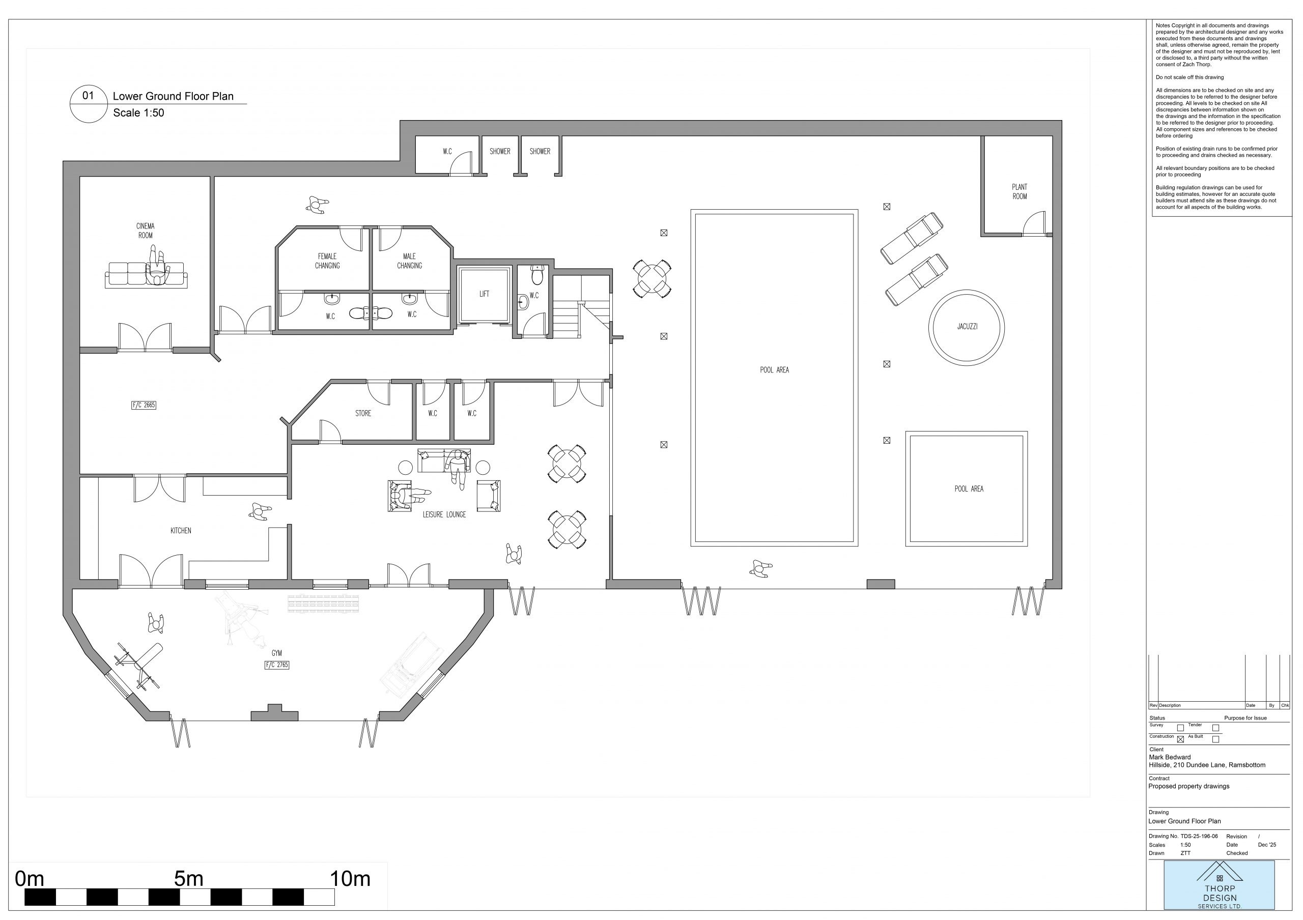 Lower Ground Leisure Floor drawing