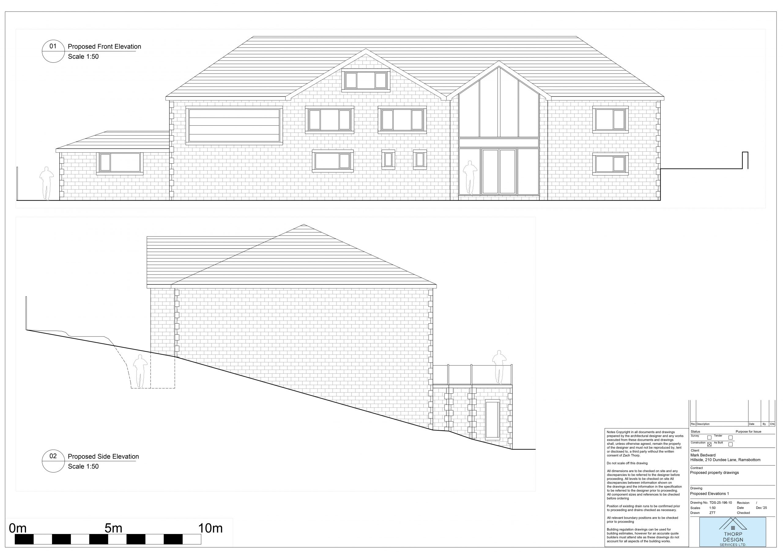 Front and Side Elevations